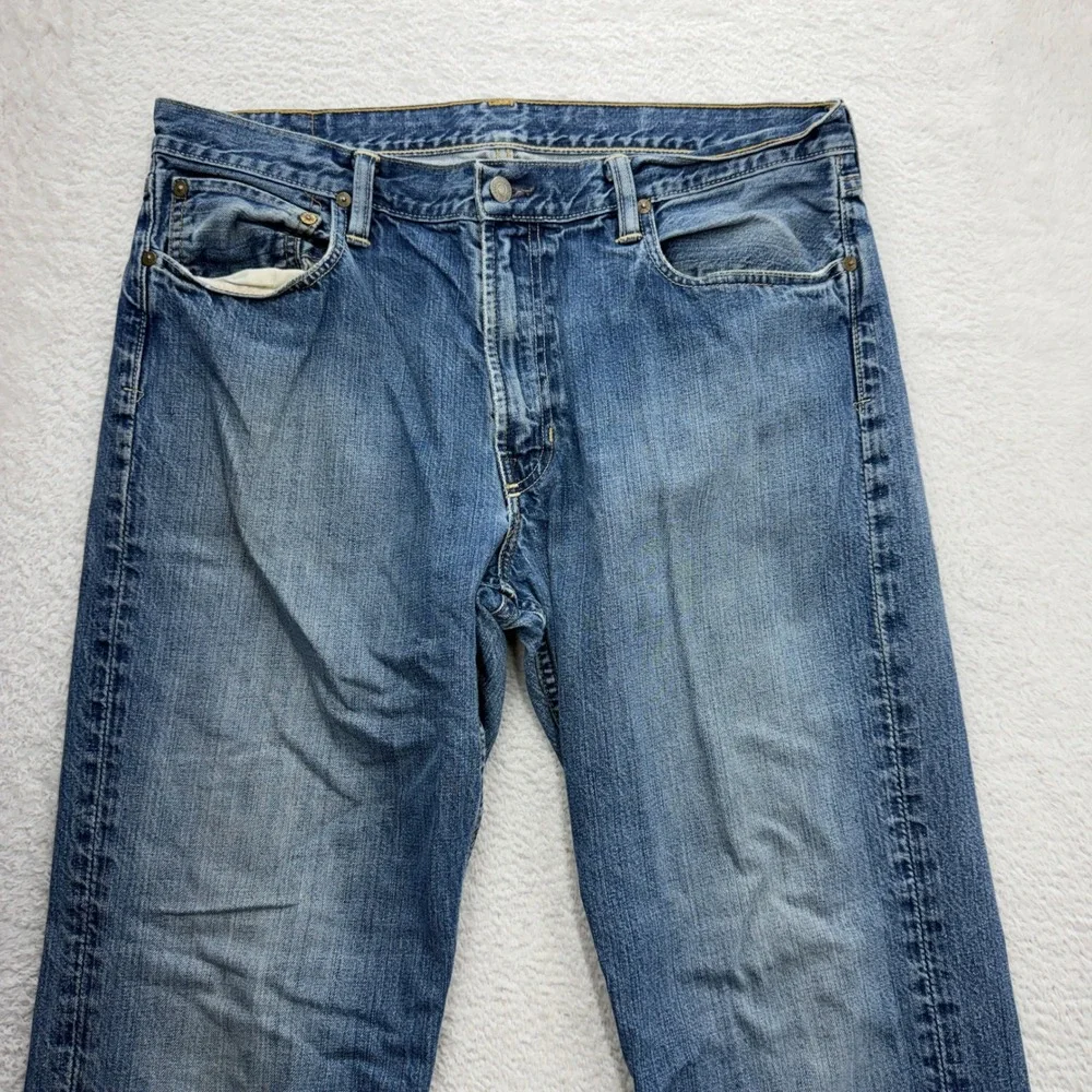 Polo Ralph Lauren Classic 867 Mens Straight Leg Jeans Blue Medium Wash 36x32